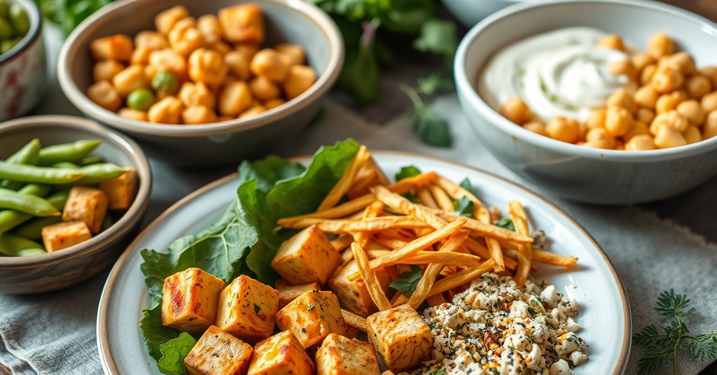 Proteinreiche vegetarische Gerichte: 20 Rezepte (25 g+ Protein, ohne Fleisch)