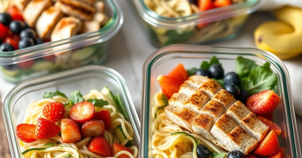 Meal Prep zum Abnehmen: 20 Rezepte + kostenloser 7-Tage-Plan